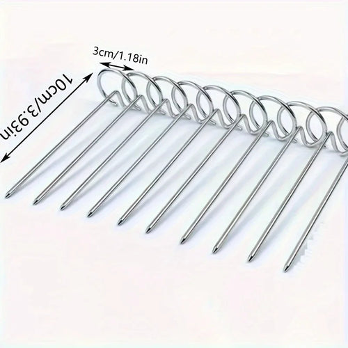 10pcs Air Fryer Oven, Vertical Grill, Skewer Grill, Universal