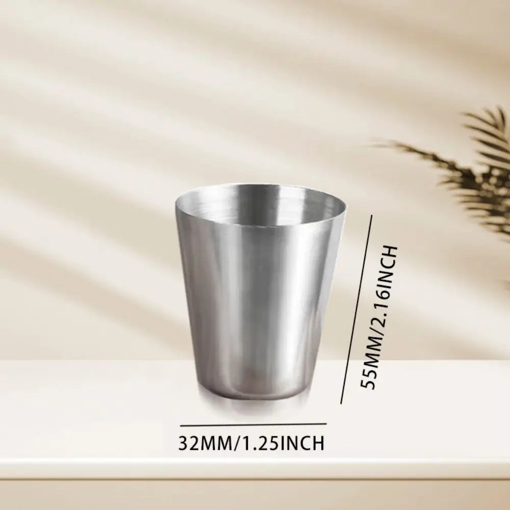 6Pcs/set Outdoor Practical Travel Stainless Steel Cups Mini Set