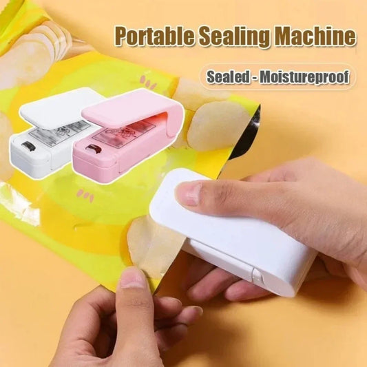 Mini Bag Seal Machine Snack Bag Clip Kitchen Handheld Food Sealer