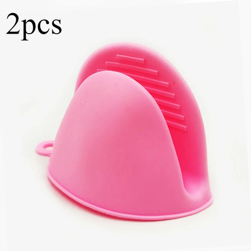 2pcs Thicken Baking  silicone oven mitts Microwave Oven Glove Heat