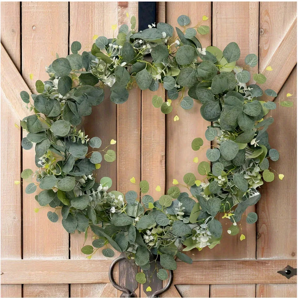 1pcArtificial Eucalyptus Leaves Greenery Garland Faux Plant Spring
