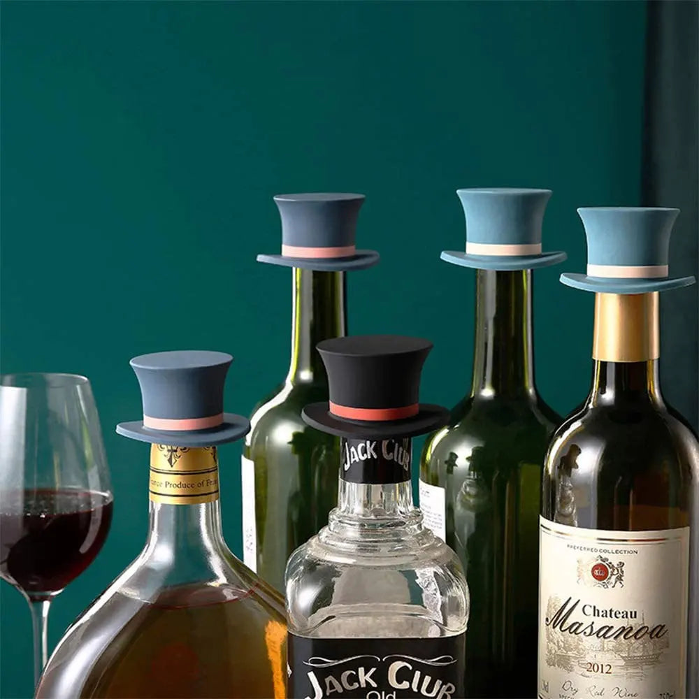 Magic Hat Wine Bottle Stopper Seal Cork Cover Silicone Wine Bottle