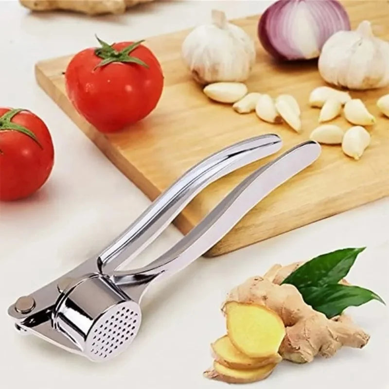 Kitchen aluminum alloy garlic grinder, extruder, manual press,