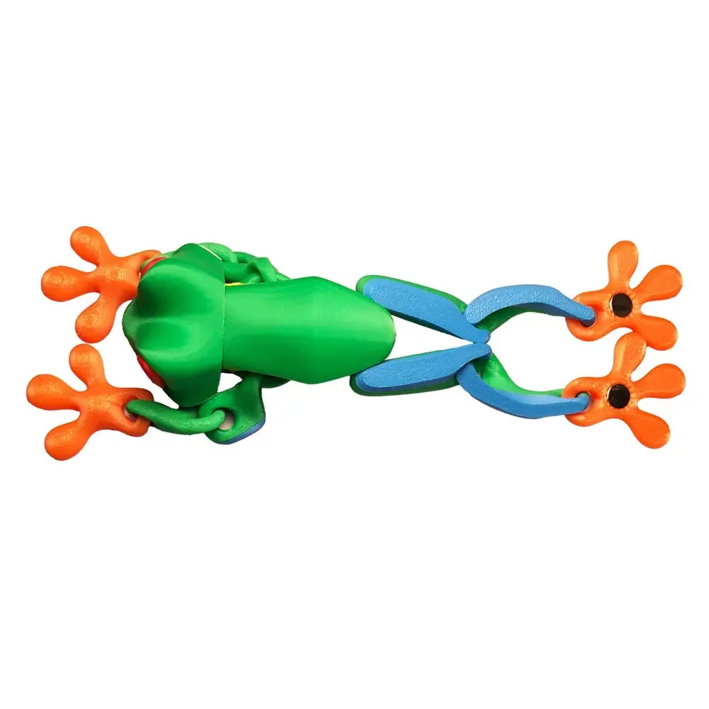 3D Printing Simulation Tree Frog Joint Movable Frog Ornaments Kitchen