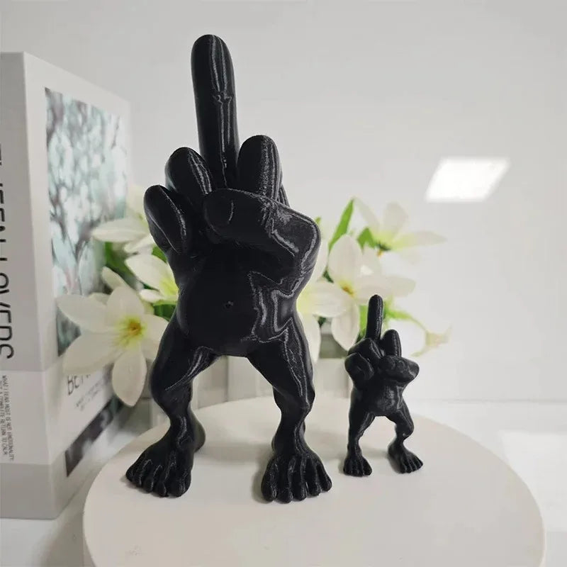 3d Printed Desktop Decorations Middle Finger Figure With Legs Refers