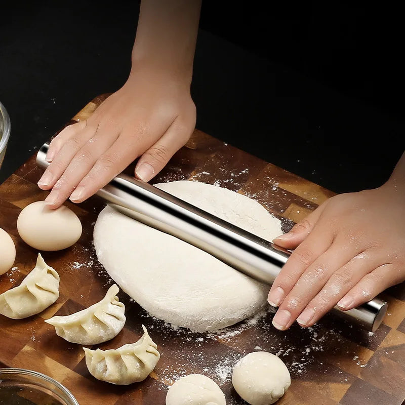 20/25/30cm Stainless Steel Non-Stick Rolling Roller Dough Bake Pizza