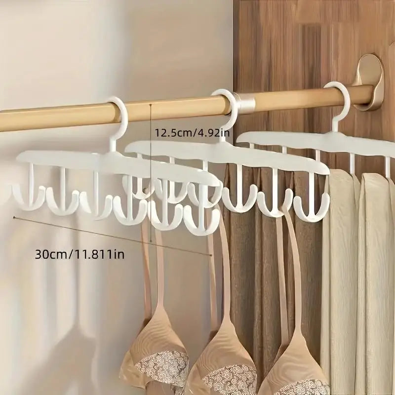 12-Hook Rotating Hanger – Space-Saving Closet Organizer for Ties,