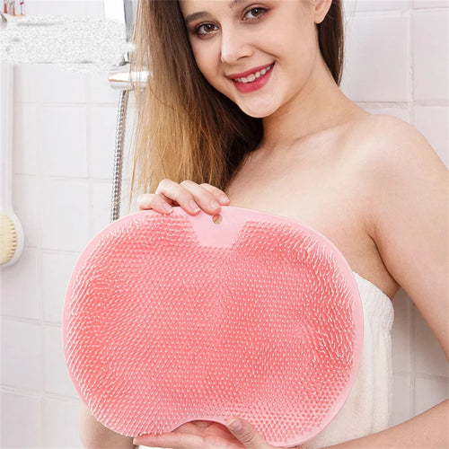 Shower Foot Scrubber Mat Back Washer Exfoliating Bath Wash Pad Wall