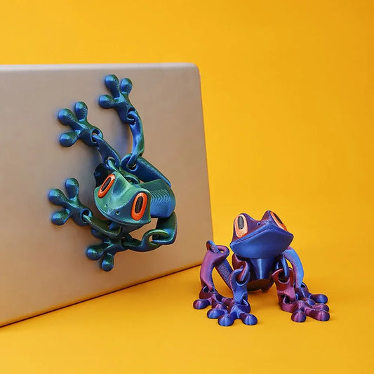 3D Printing Simulation Tree Frog Joint Movable Frog Ornaments Kitchen