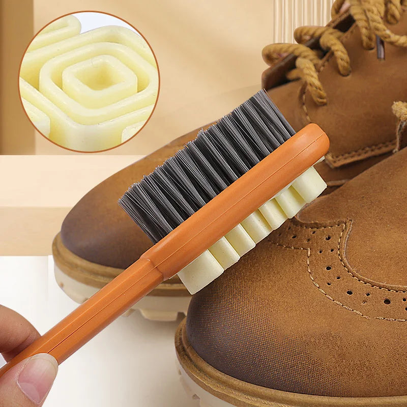 Long Handle 2 Sided Boot Cleaner Rubber Eraser Set Shoes Stain Dust