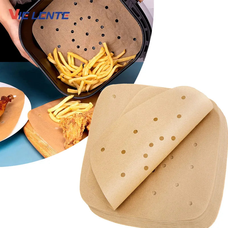 100Pcs Upgraded Air Fryer Parchment Paper Air Fryer Disposable Paper