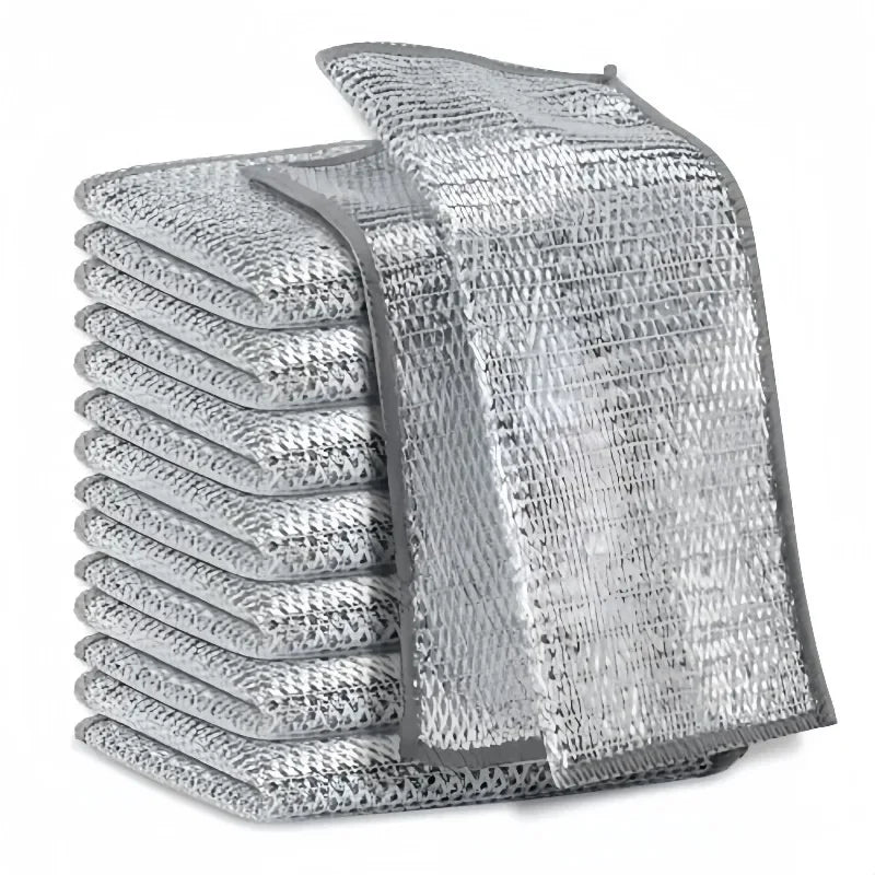 Thickened Steel Wire Cleaning Cloth Non-Scratch Double-layer
