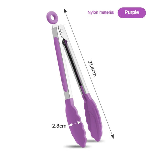 1 piece high temperature resistant nylon stainless steel food clip