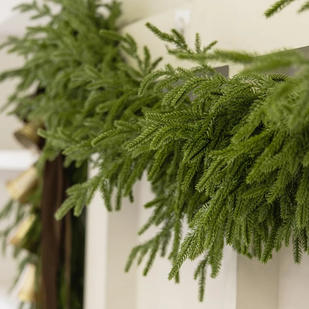24/12pcs Artificial Cedar Sprigs - Perfect for Christmas & Winter Home