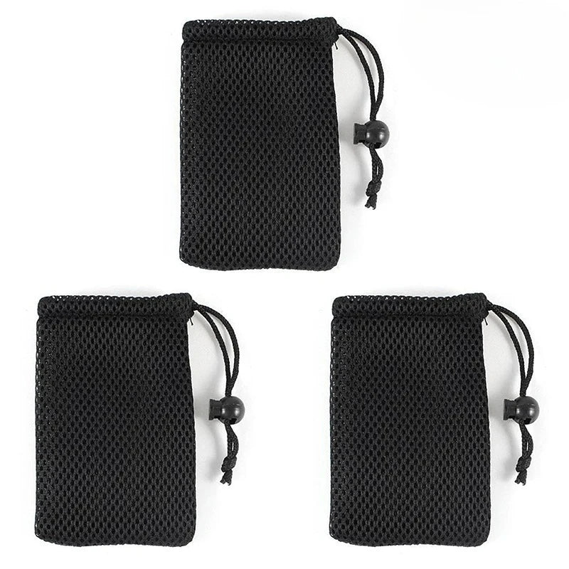 Nylon Mesh Drawstring Storage Pouch Bag Multi Purpose Travel & Outdoor