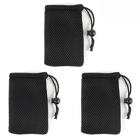 Nylon Mesh Drawstring Storage Pouch Bag Multi Purpose Travel & Outdoor