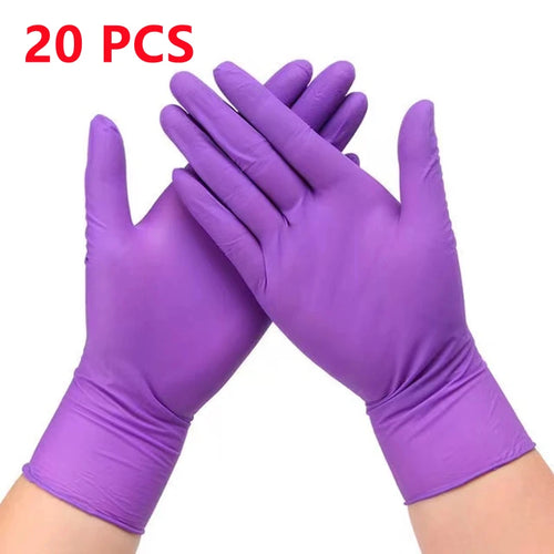 5Mil Heavy Duty Purple Nitrile Gloves Disposable Household Cleaning