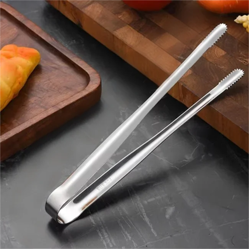 Stainless Steel Grill Tongs Food Clip BBQ Steak Clip Bread Tong