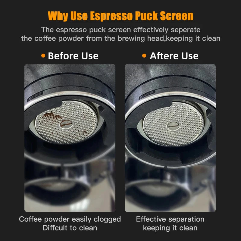 Alikisscafe Espresso Puck Screen Filter Stand 51mm 53.5mm 58.5mm For