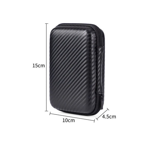 1/2pcs Portable Eva Storage Bag Zipper Pouch Mobile Phone Charger