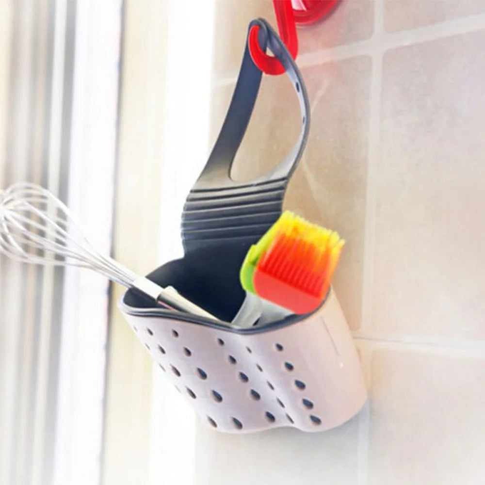 Kitchen Sink Drain Rack Strainer Storage Organizer for Sponges and