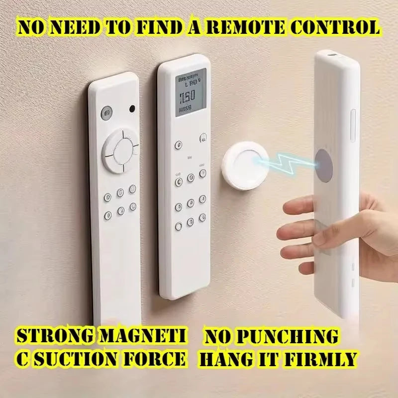 3/6pcs No Drill Magnetic Remote Holder - Wall Mount for TV/AC/DVD