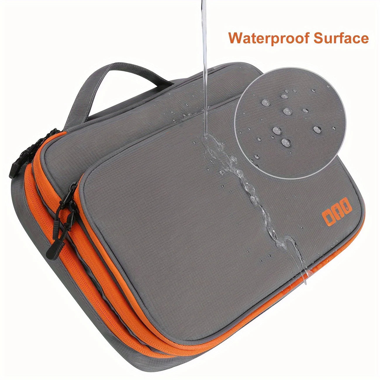 Portable USB Data Line Charger Storage Bag Travel Multi Layer Cable