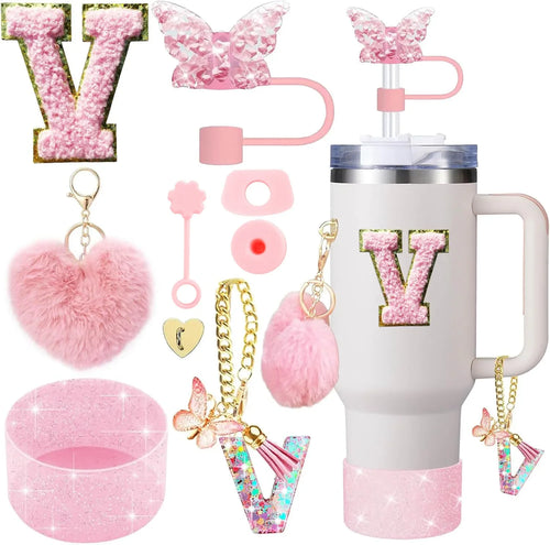 9PCS Cup Accessory Set for Stanley 30oz 40oz Butterfly Straw Cover Cap