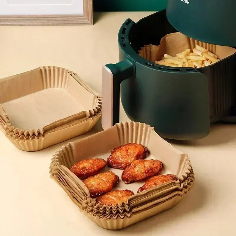 50/100/200Pcs Air Fryer Baking Paper Non-Stick Airfryer Baking Papers
