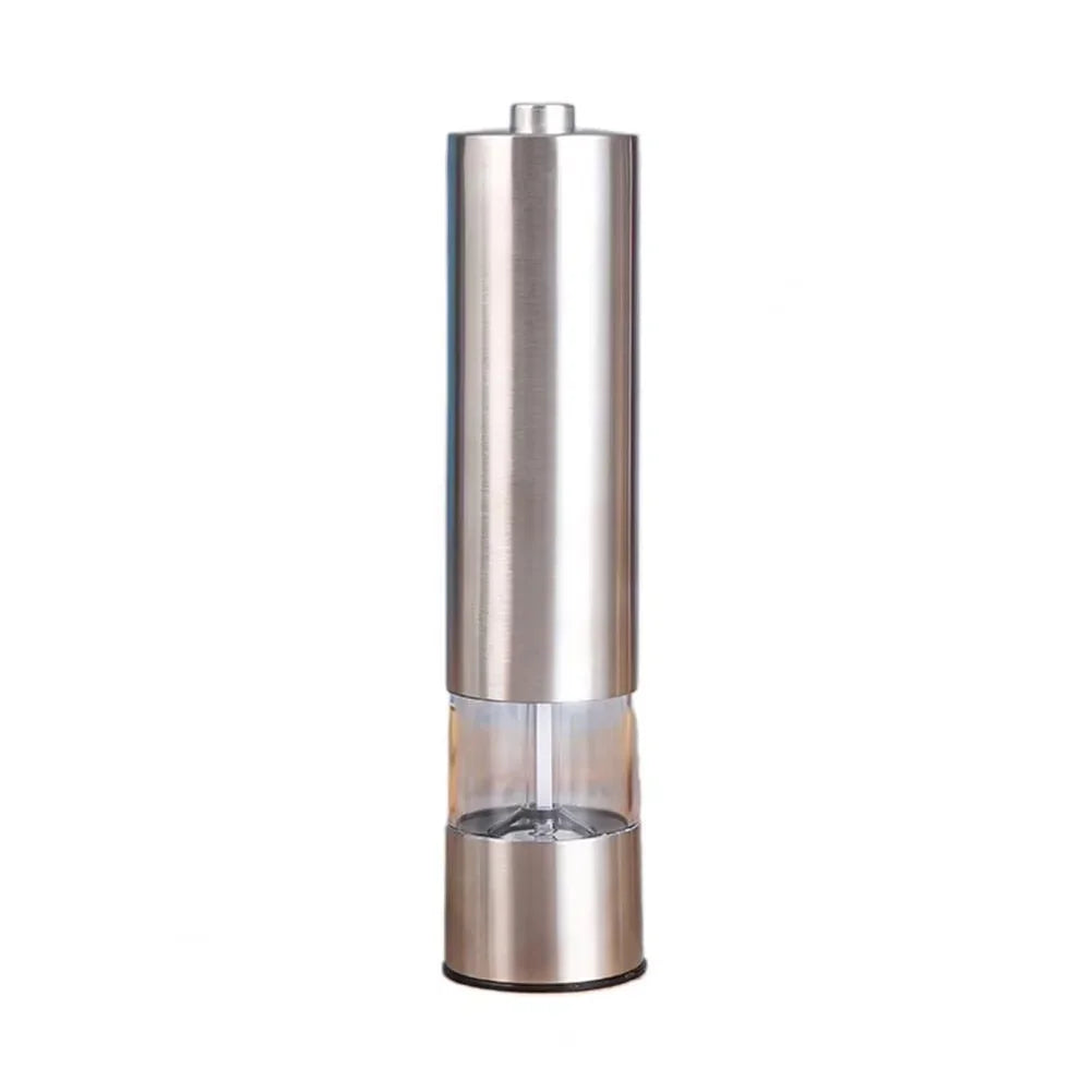 Electric Salt Pepper Grinder Set Stainless Steel One Handed Operation