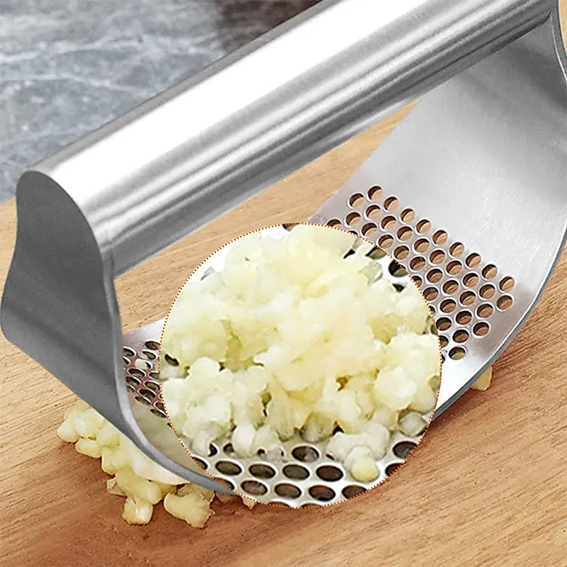 Upgraded Stainless Steel Garlic Press Squeezer Manual Garlic Ginger