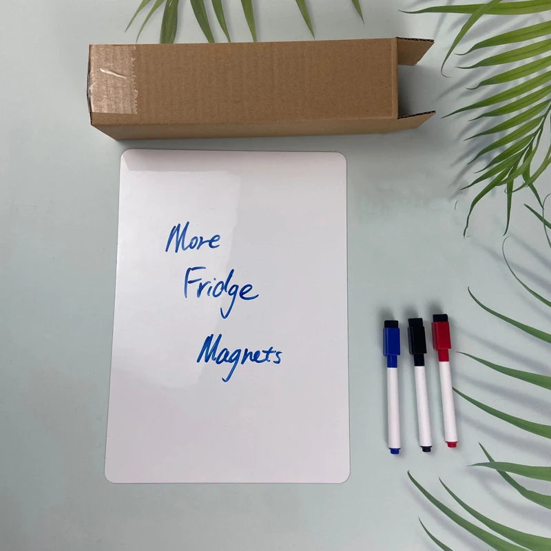 A3+A4 Magnetic Dry Erase Board Fridge Markers WhiteBoard Sheet Kitchen