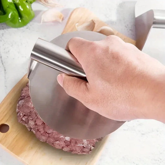 New Stainless Steel Smash Burger Press | Heavy Duty Patty Maker &