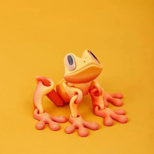 1pc 3D Printing Simulation Tree Frog Joint Movable Frog Ornaments