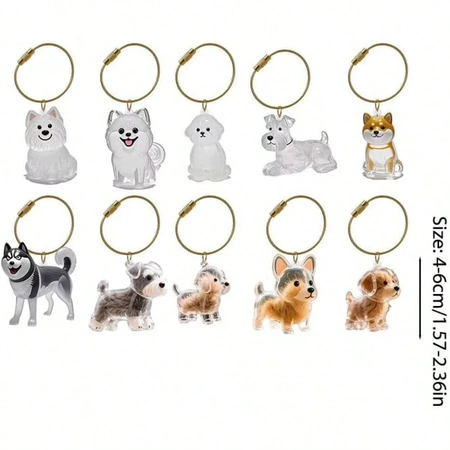 Transparent Dog Hair Storage Container Adorable Pet Keepsake Capsule