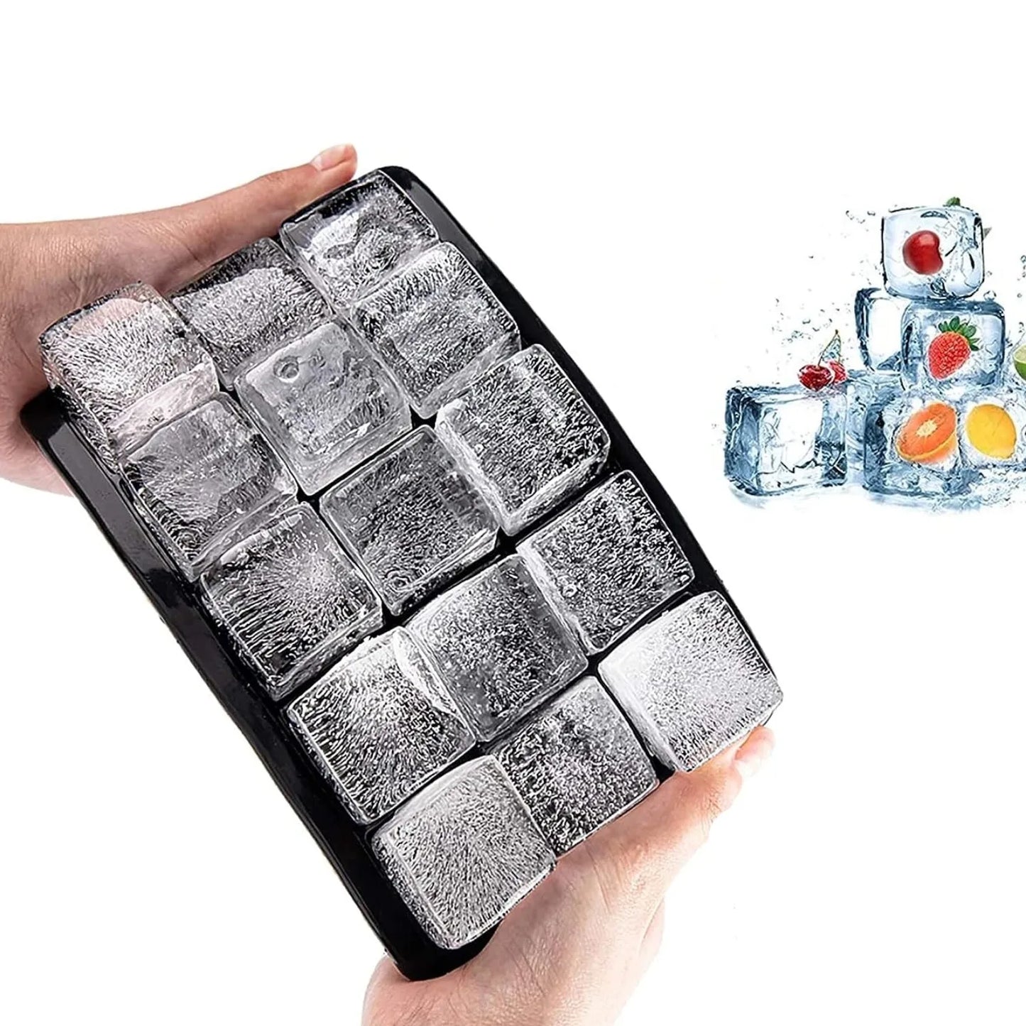 1PC Silicone Ice Cube Tray, Ice Cube Trays for Freezer, Easy Release