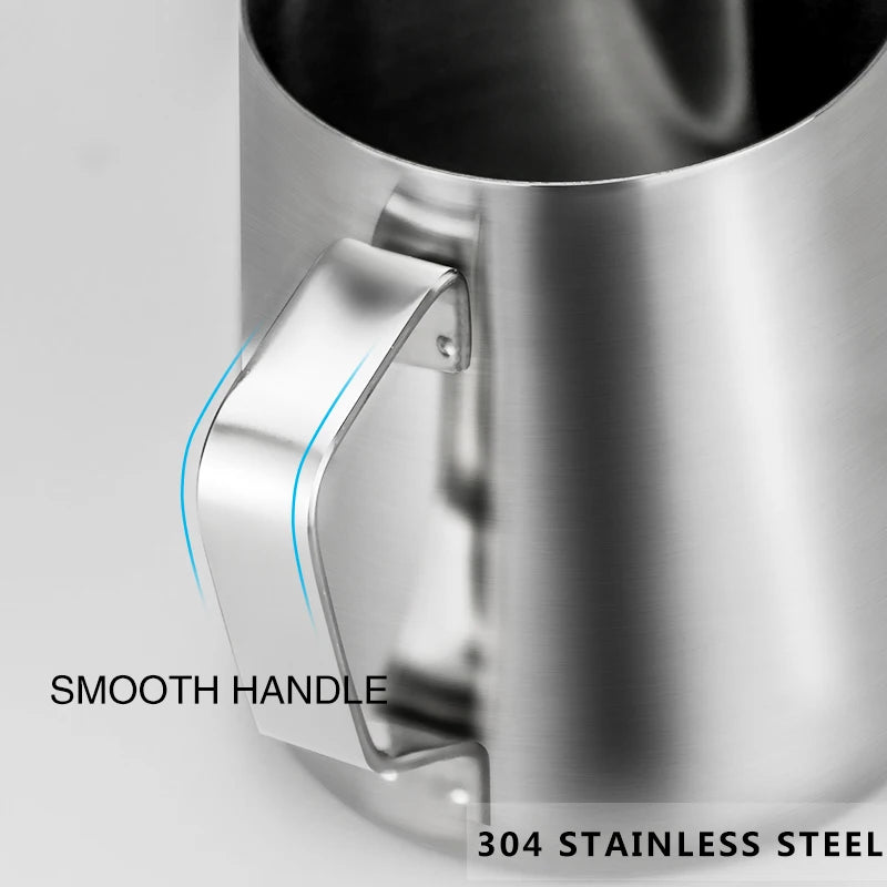 Milk Frother Jug Stainless Steel Container 100ML 350ML 600ML Frothing