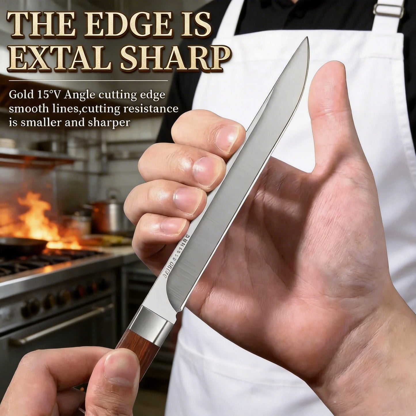 1/2/3-piece meat cutting knife set -M390 stainless steel 62HRC