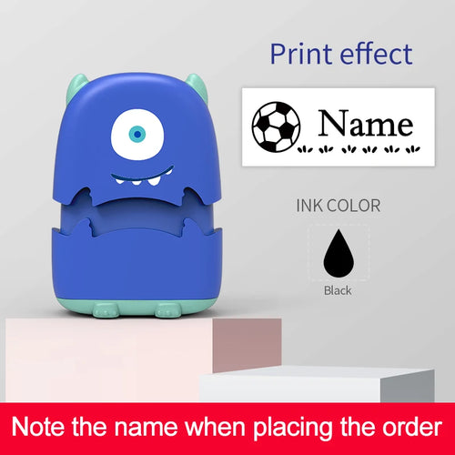 Custom Cartoon Baby Name Stamp Kit - Reusable for Cotton/Modal Clothes