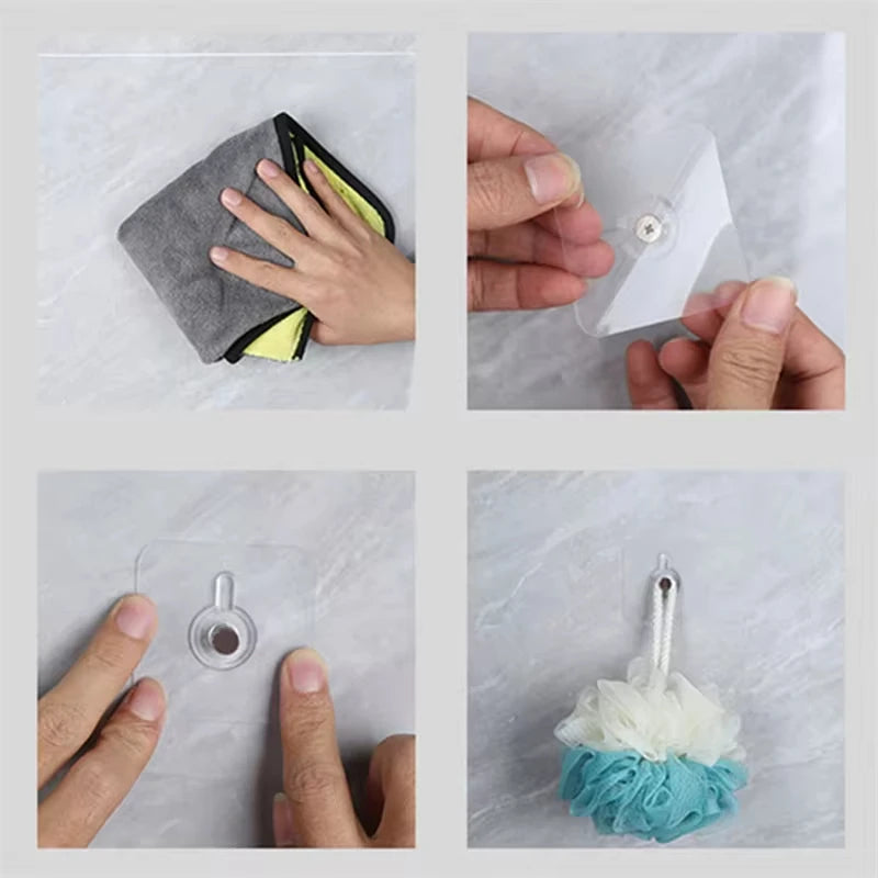 10PCS Photo Frame Hooks Storage Rack Screw Holders Door Hanger