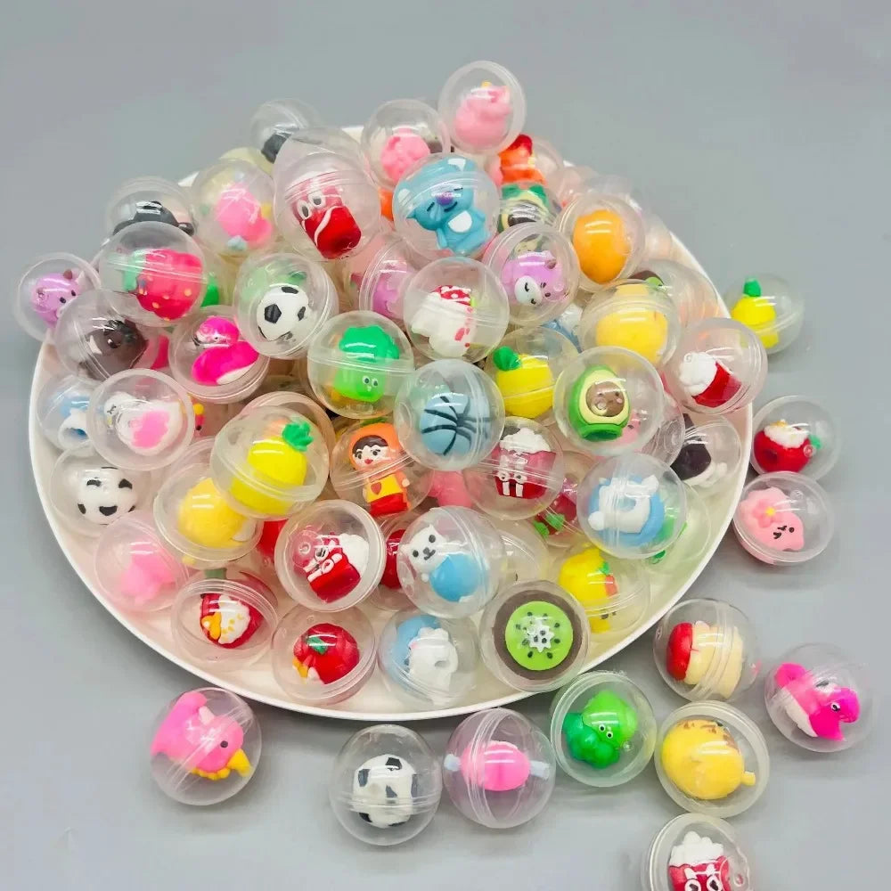 30/50 Pcs 32mm Transparent Eggshell Mixed Toy Kids Birthday Party