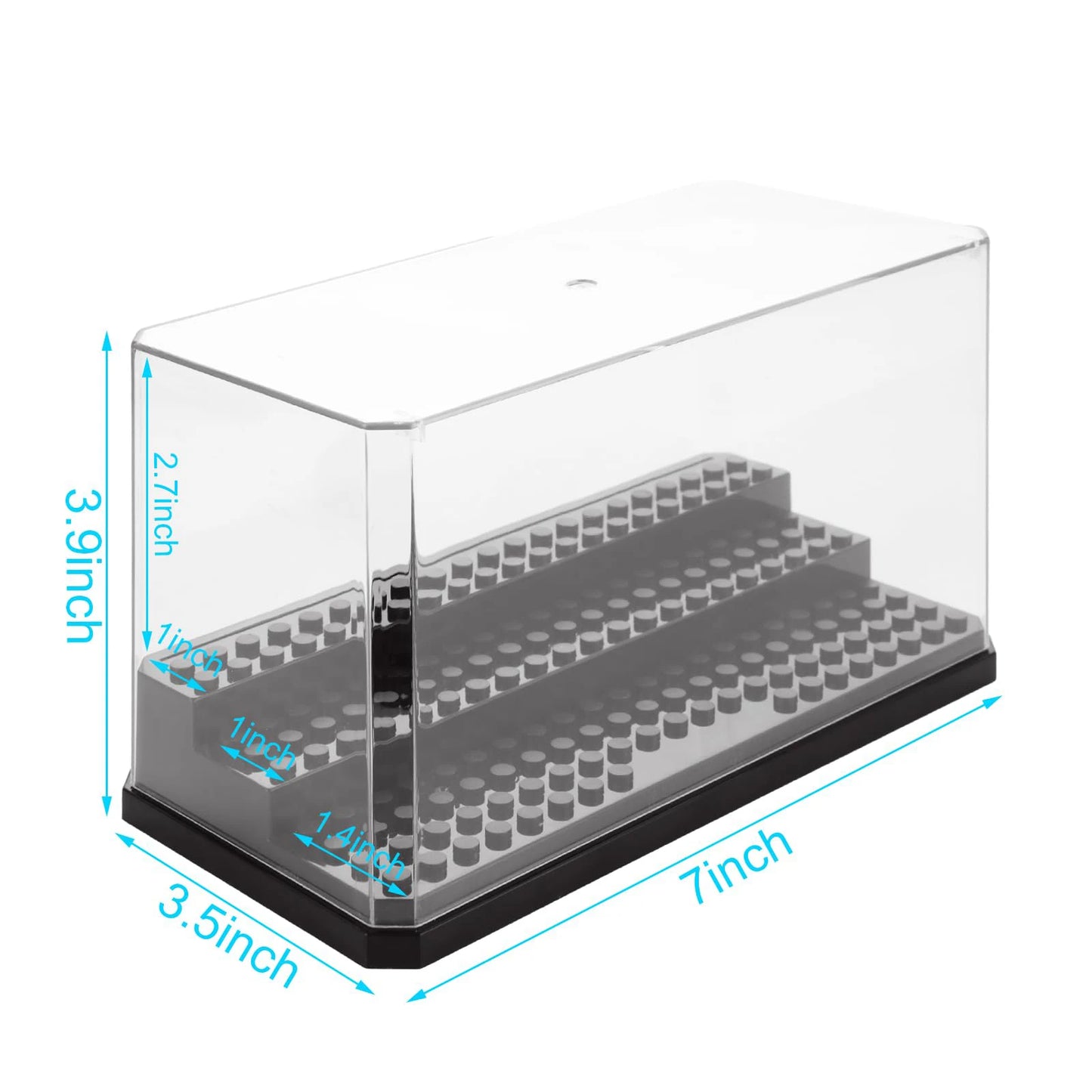 Acrylic Minifigures Display Case, Stackable and Dustproof Building