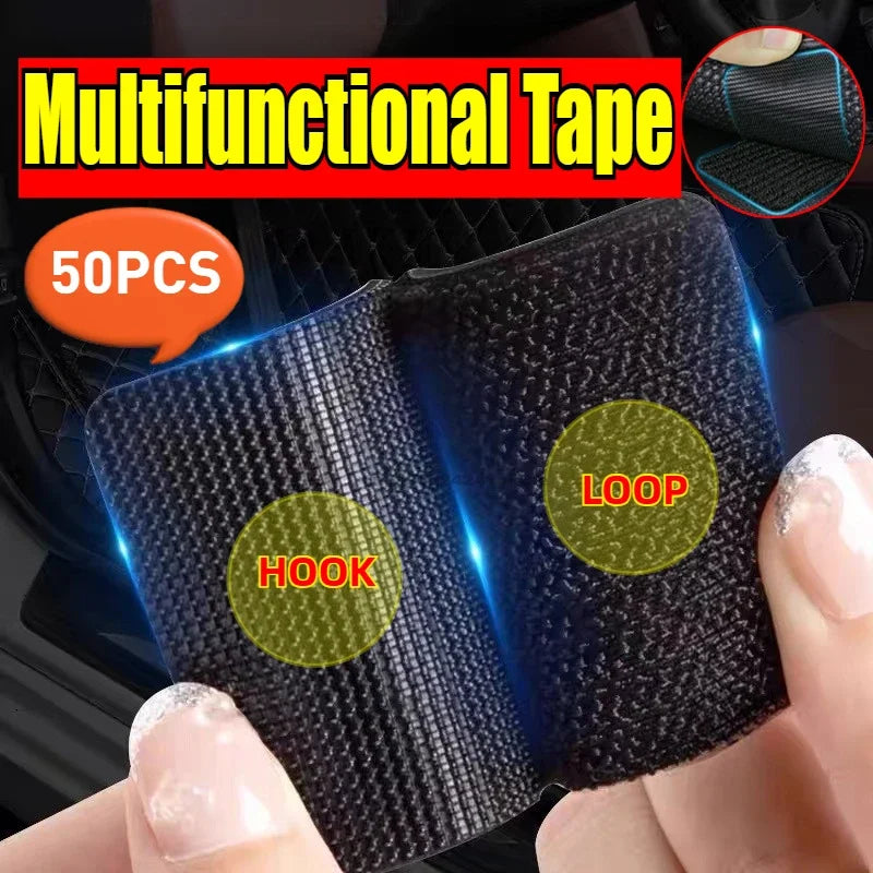 Self Adhesive Tape Hook and Loop Strips Sticky Back Fastener Heavy