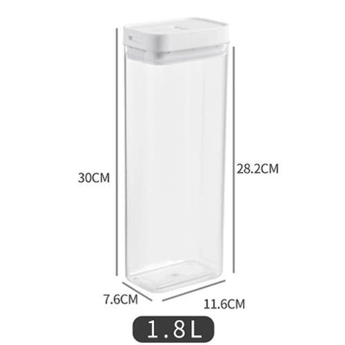 Pasta Storage Box Transparent Plastic Grain Seal Tank Spaghetti