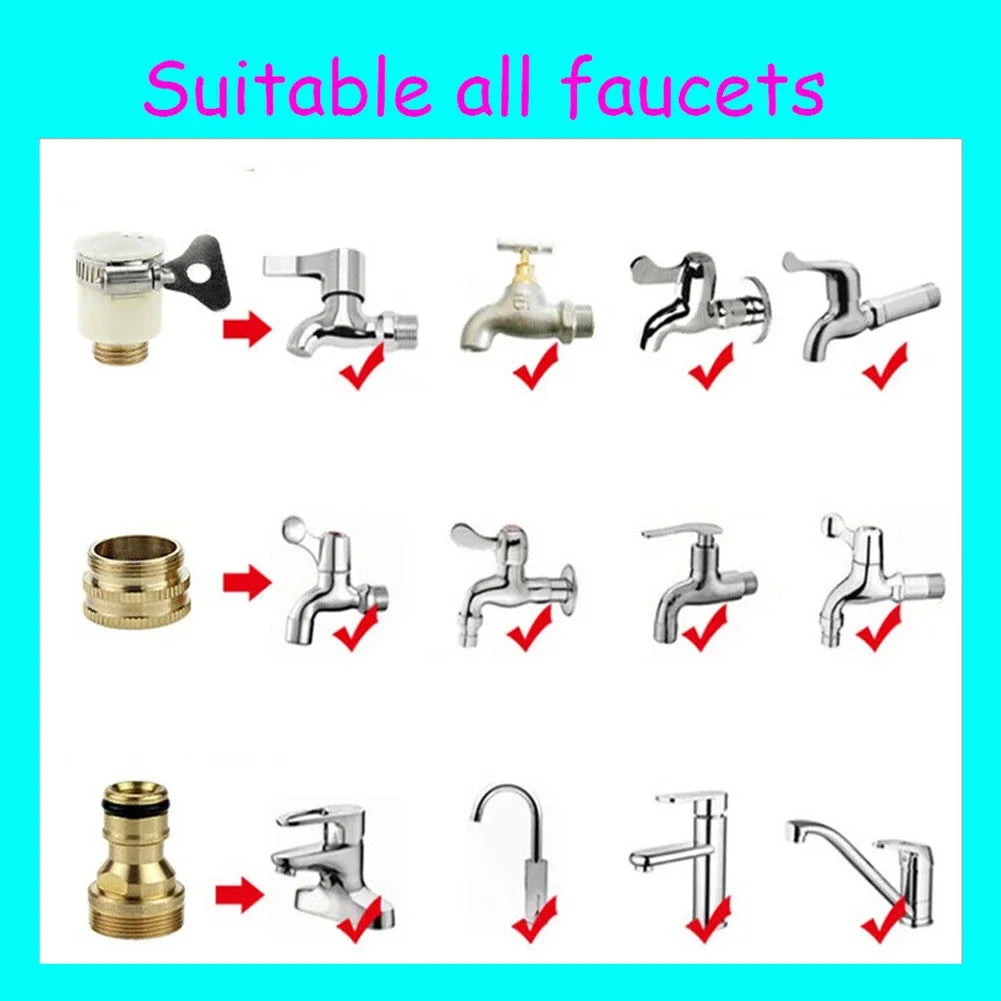 15-23mm Universal Hose Tap Adapters Faucet Tap Connector Garden Water