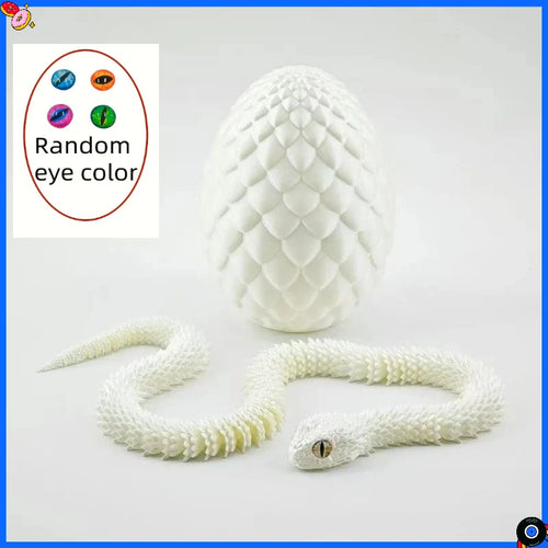 3D Printed Snake with Egg Joint Mobility Simulate Snake Ornament