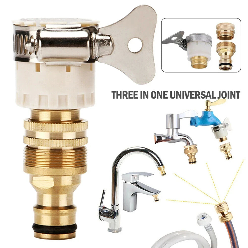 15-23mm Universal Hose Tap Adapters Faucet Tap Connector Garden Water