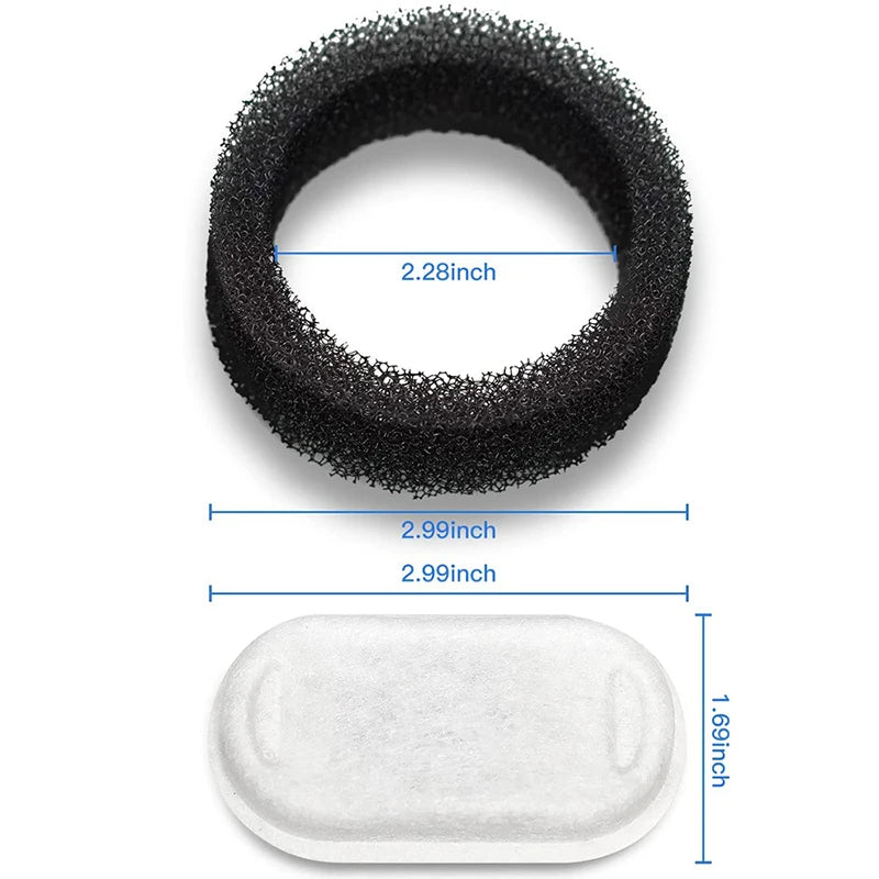 Replacement Filters for Cat Water Fountain Stainless Steel Dispenser