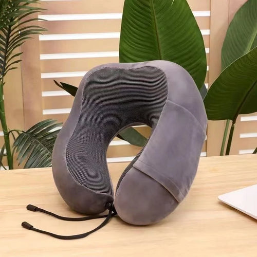 U Shaped Memory Foam Neck Pillows Soft Travel Pillow Massage Neck