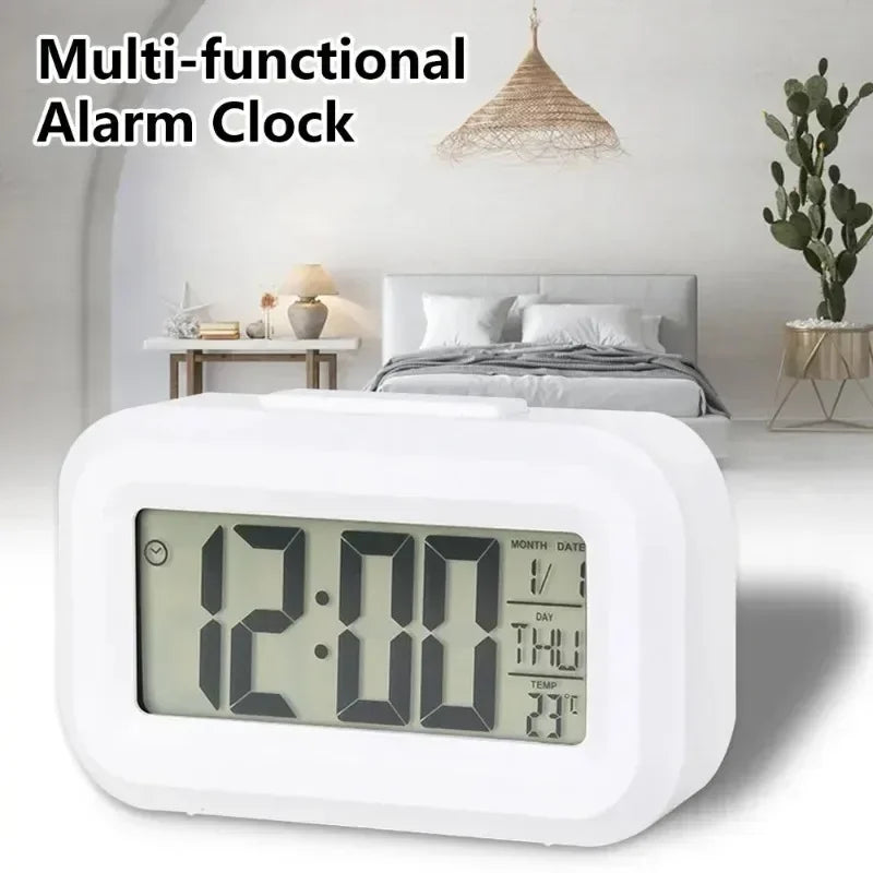 Led Digital Alarm Clock Backlight Data Times Calendar Desktop